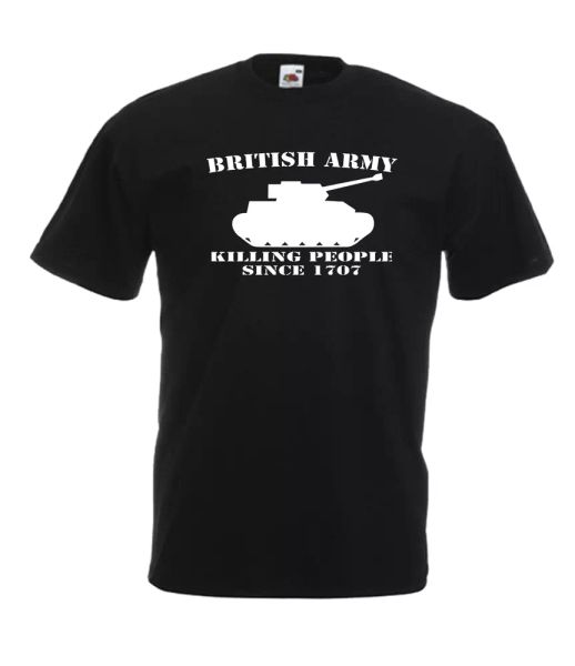 

british army funny custom t-shirt gift birthday christmas, White;black