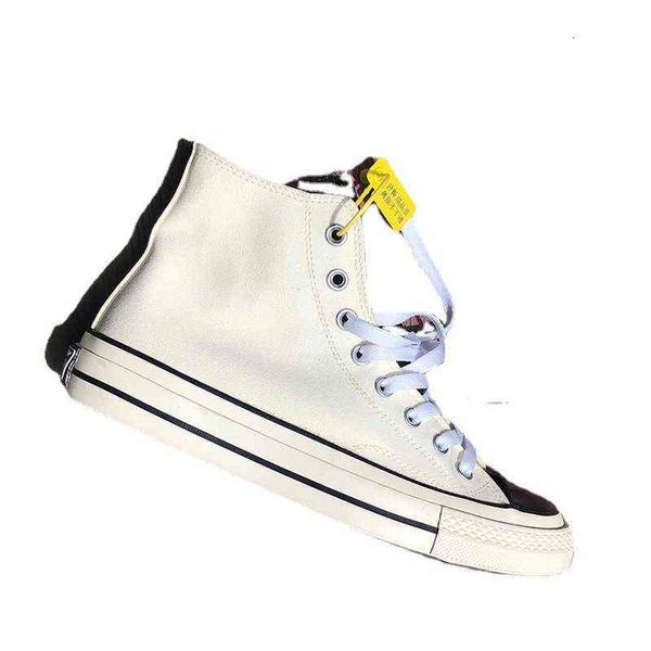 

superstorm1970 fan chengcheng's same shoes canvas men's black and white color matching high women's board domestic