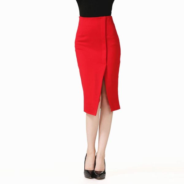 

skirts s-5xl women's slim high waist hip elastic large size skirt, Black