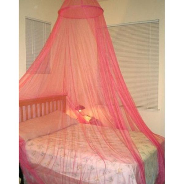 

mosquito net pink elegant round lace polyester bed canopies netting