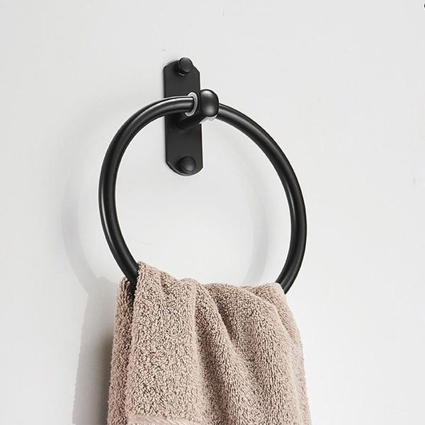 

space aluminum bath toilet towel ring hand rack holder wall mounted bar bathroom anello portasciugamani bdf99 rings