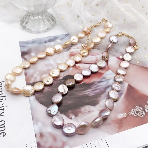 

pendant necklaces choker necklace baroque pearls elegant irregular, Silver