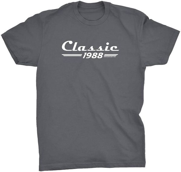 

men's t-shirts 33rd birthday gift shirt - classic 1988 retro, White;black