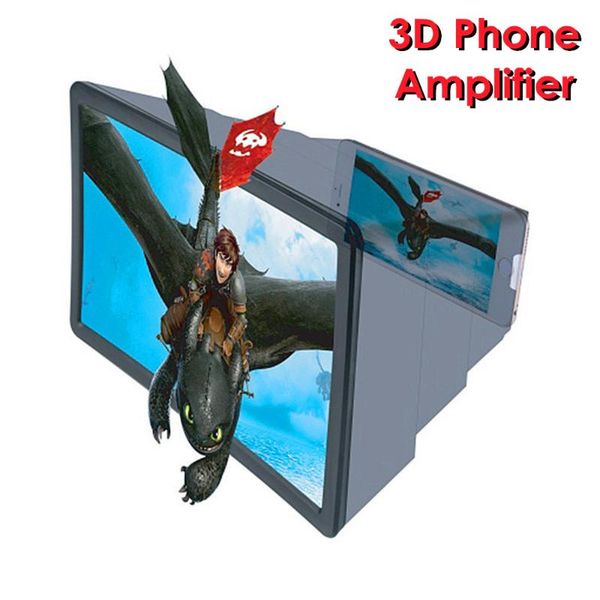 

universal mobile phone screen stand portable 3d video enlarge smartphone magnifier hd cell mounts & holders