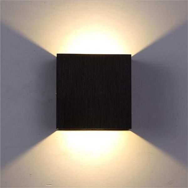 

wall lamp modern minimalism aluminum led 6w for living room bedroom aisle background metal 3 colors porch lights 1479