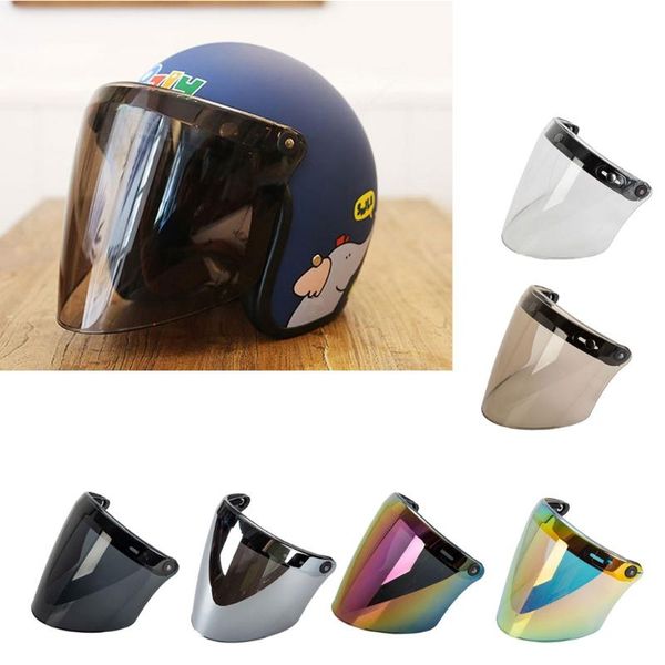 

motorcycle helmets helmet visor shield 3-snap design open face gift for enthusiasts