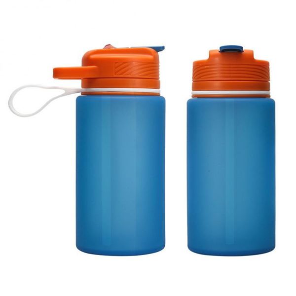 

water bottles & cages 1l outdoor cup pure soft silicone foldable and airtight fitness sports bottle with straw travel portable creative supp