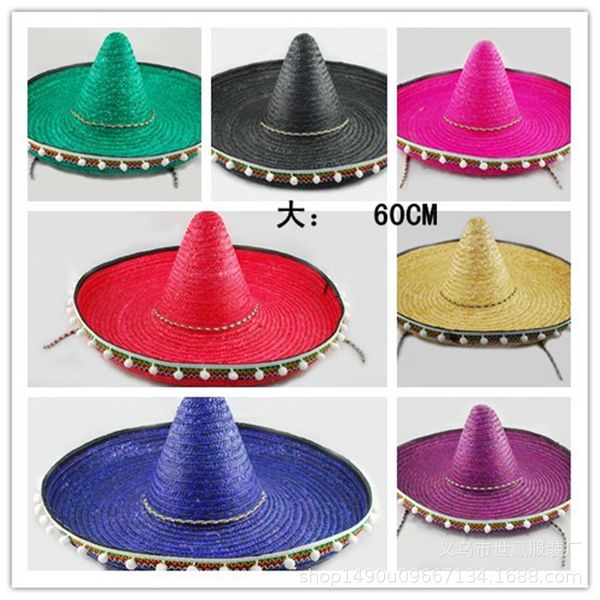 

hats fluffy straw mexican straw hawaiian style costume props party supplies