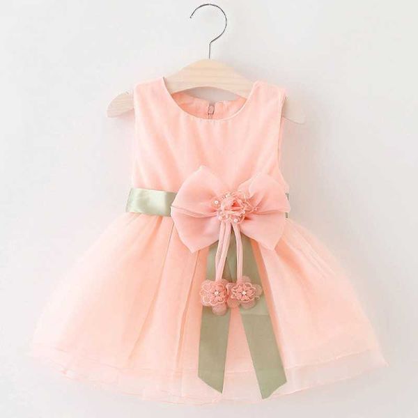 Baby Mädchen Big Bowknot Infant Party Kleid Für Kleinkind Mädchen Ersten Geburtstag Taufe Kleidung Doppel Formale Tutu Kleider K1 Q0716