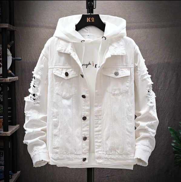 

men's jackets spring jacket for men outdoor jeans coats outerwear 2021, Black;brown