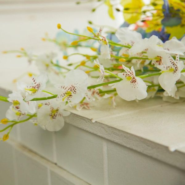 

artificial butterfly orchid flowers silk flower bouquet phalaenopsis home decor simulation arrangement for wedding party decorative & wreath