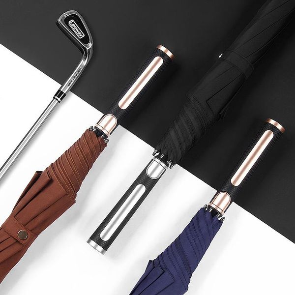 

umbrellas luxury large long handle golf umbrella for men outdoor uv protection wind resistant parasol