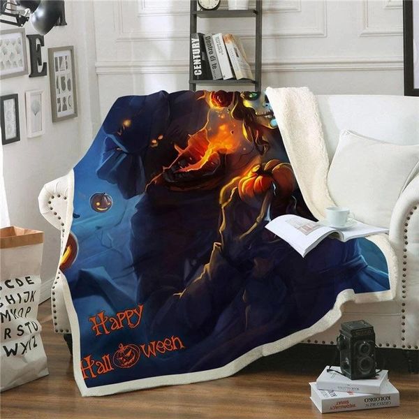 

scarves 3d print rectangle sherpa blanket wearable throw fj39, Blue;gray