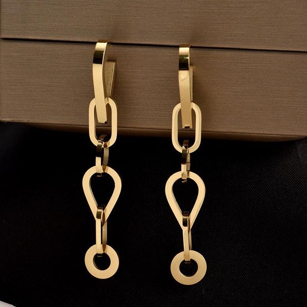 

dangle & chandelier 316l stainless steel alp jewelry season 9 european and american designer personality fashion dual-use multi-ring chain e, Silver