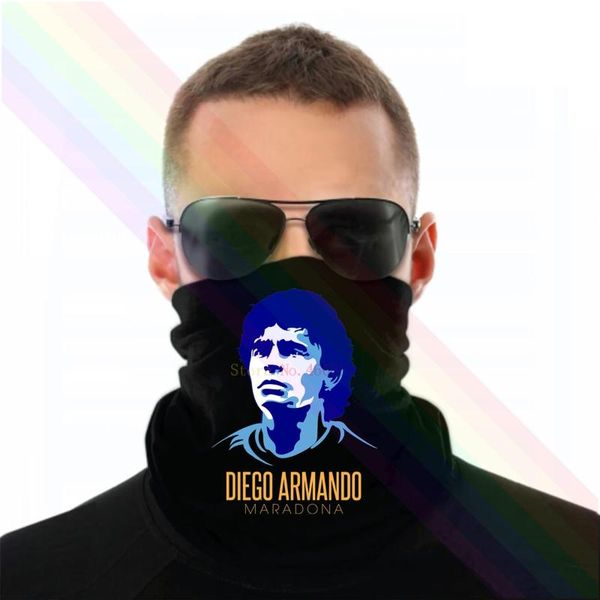 

scarves diego armando maradona 1960-2021 logo headband scarf bandana neck warmer unisex, Blue;gray