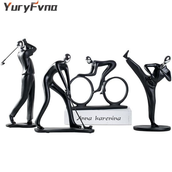 

yuryfvna modern minimalist resin player decorative ornaments home accessories living room study crafts objects & figurines