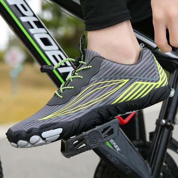 

cycling footwear casual non-locking shoes men and women's mesh breathable hard-soled sports road, Black