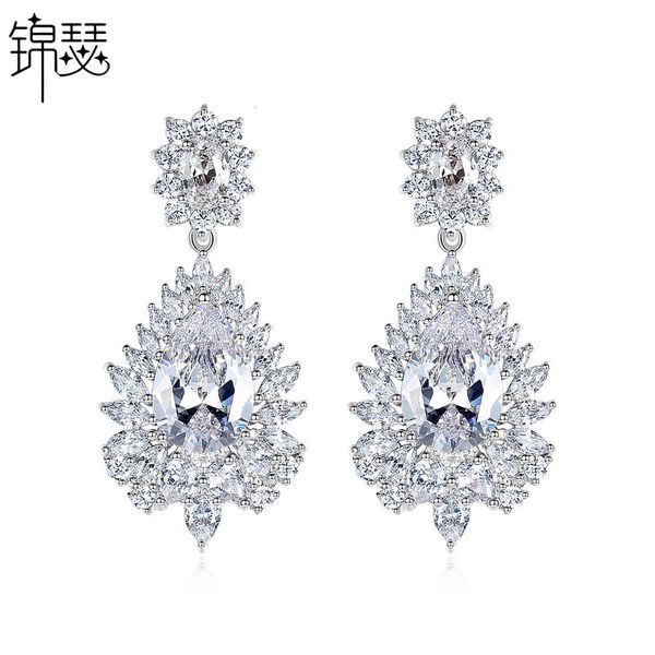

jewelry charm stud aaa zircon hairpin phoenix earrings fashion jewelry women's gift, Golden