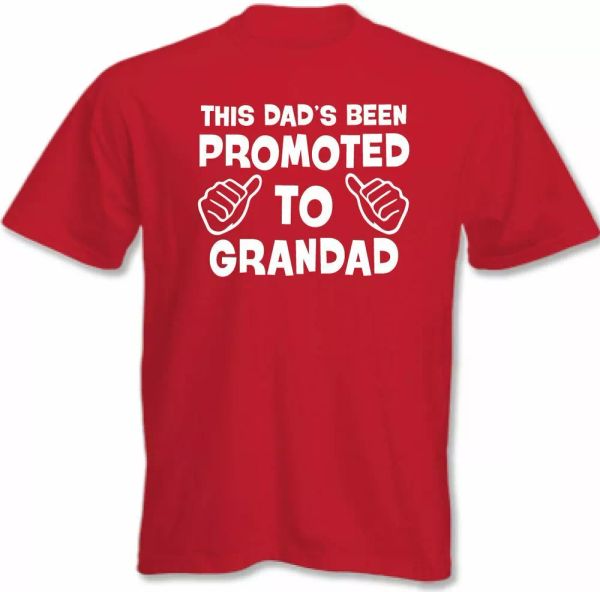 

grandfather t-shirtthis papa been promoted for men funny, White;black