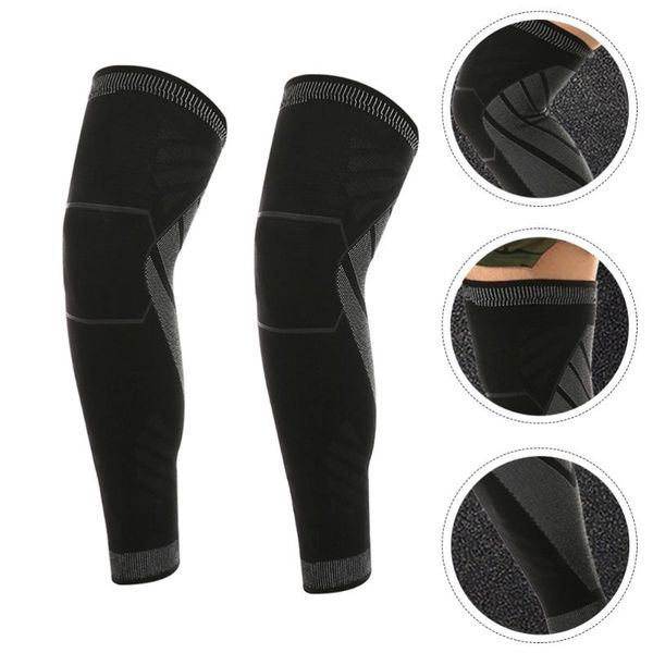 

elbow & knee pads 2pcs cushion non-skid cover summer protective pad (black), Black;gray