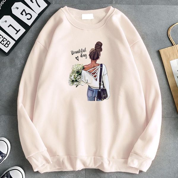 

men's hoodies & sweatshirts hoody beautiful day women printing men street fashion mens big size hip hop pullovers for male, Black