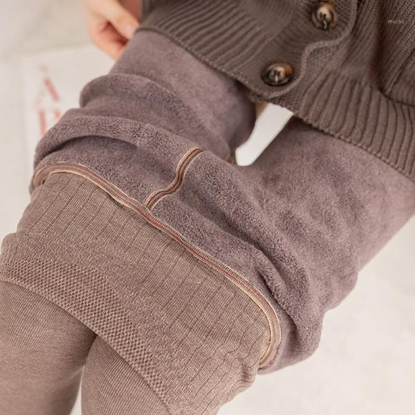 

yoga outfit winter warm leggings women high waist pants thick velvet hip lift fitness gym sport female full length elasticity thermal tights