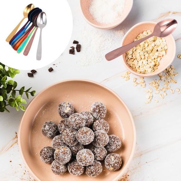 

spoons 8pcs stainless steel mixing ice cream practical kitchen utensils