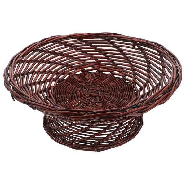 

dishes & plates 1pc delicate woven fruit basket snack willow washable