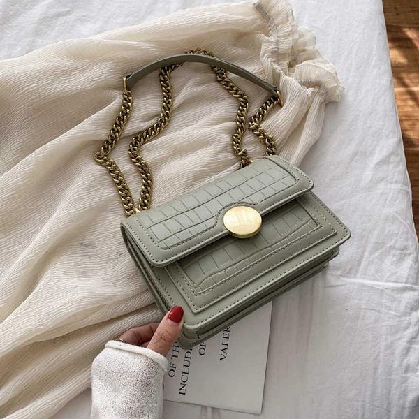 

waist bags stone pattern handbag 2021 messenger bag ladies shoulder crocodile female chain summer