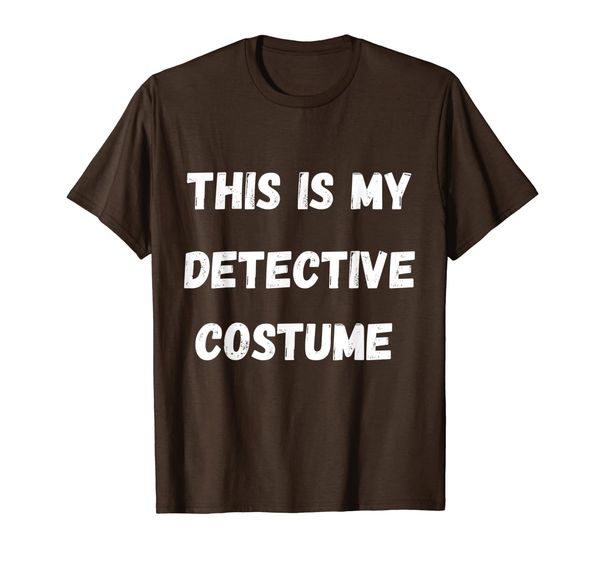 

this is my detective costume identity investigate t-shirt, White;black
