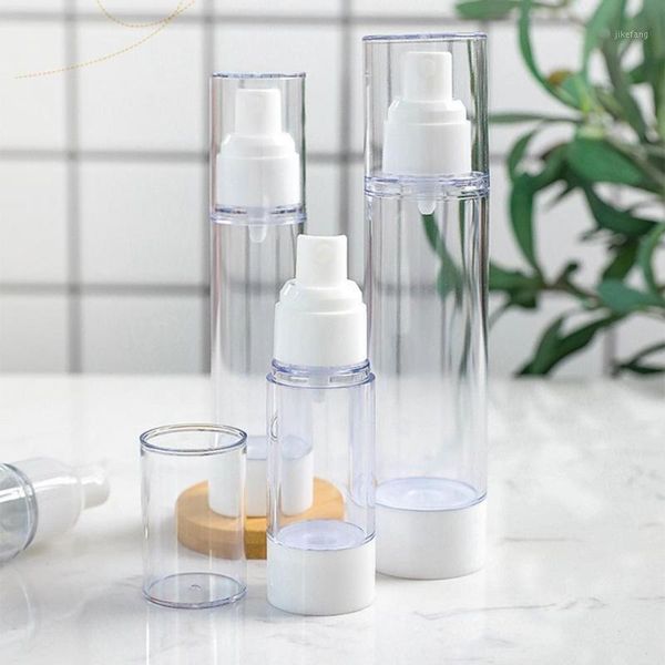 

storage bottles & jars portable spray refillable plastic face cream lotion makeup container home travel empty exquisite transparent