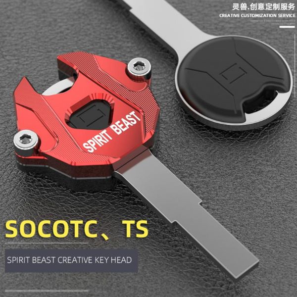

theft protection spirit beast aluminum cnc electric motorcycle key case shell cover for socotc ts tc