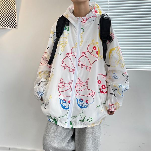 

men's jackets youth summer thin sunscreen clothes male junior high school students boy jacket trend handsome, Black;brown