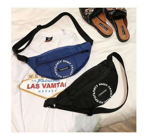 

waist bag men belt pack for women chest handbag casual letter bags fashion ladies belly passport pouch