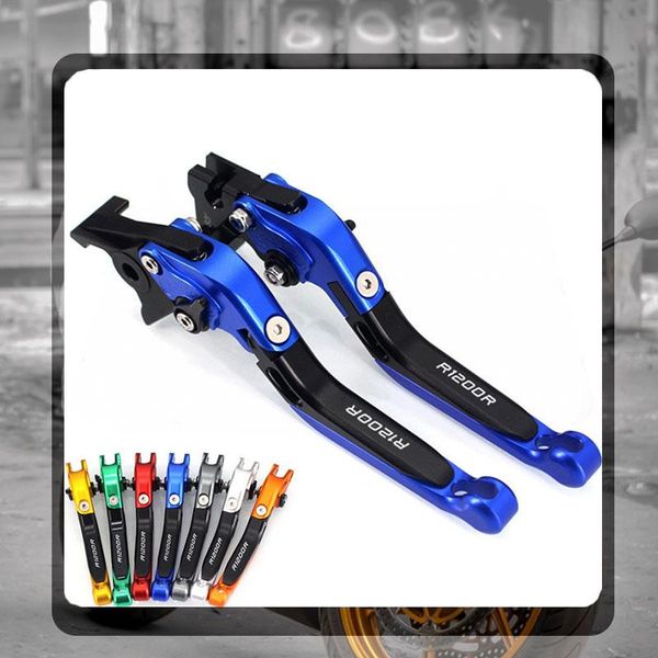 

motorcycle brakes for r1200r r 1200r r1200 2006-2014 accessories folding extendable brake clutch levers logo