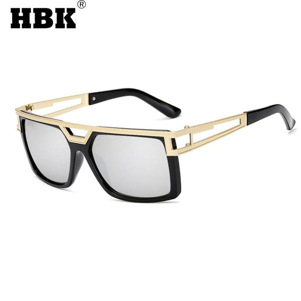 

sunglasses hbk fashion classic square men retro style gradient lens sun glasses male vintage driving uv400, White;black
