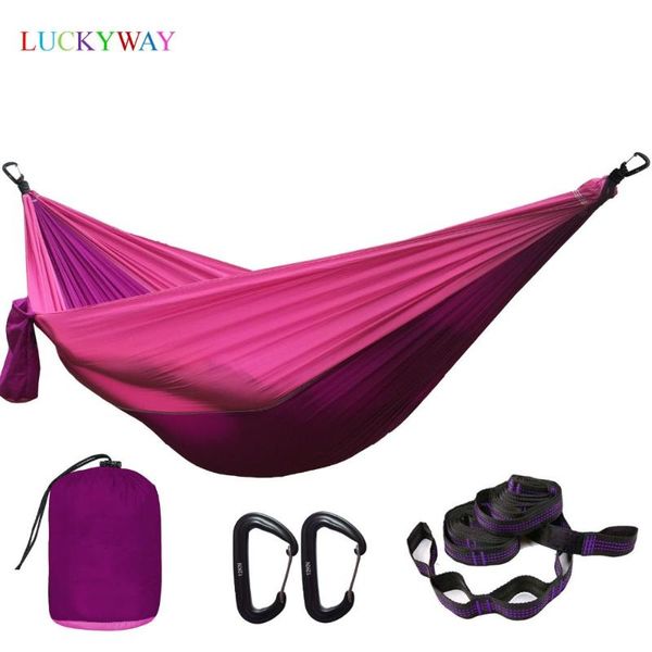 

hammocks drop lightweight nylon parachute hammock camping garden hamac travel double person hamak for outdoor furniture