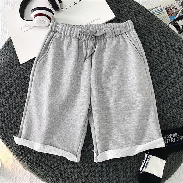 

men's shorts men mens bodybuilding cotton casual elastic waist regular, White;black
