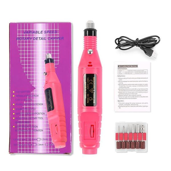 

nail art kits mini electric drill polish grinding manicure tool remove dead skin professional polisher