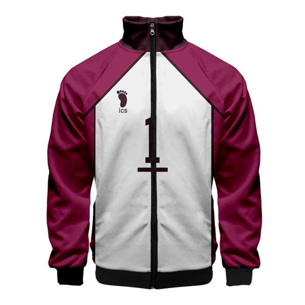 

men's jackets 2021 haikyuu zipper casual jacket fashion highstreet autumn and spring clothes winter cosplay, Black;brown