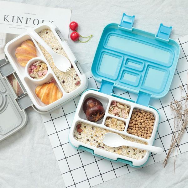 

dinnerware sets children's portable five compartment lunch box student with