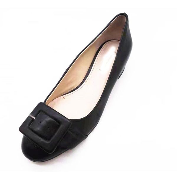 

dress shoes women pumps fashion med heels classic ladies pantoufle femme hiver chaud zapatillas hombre casual office shoe, Black