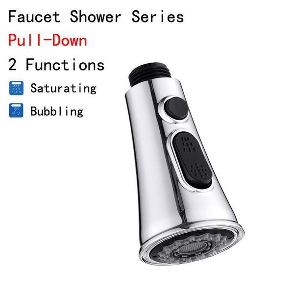 

other faucets, showers & accs food smoked pull head basin faucet accessories trumpet-shaped button switch can suspend water-saving shower no