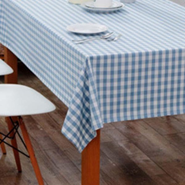 

waterproof polyester table covers rectangular small plaid fabric tablecloth for dining cloth