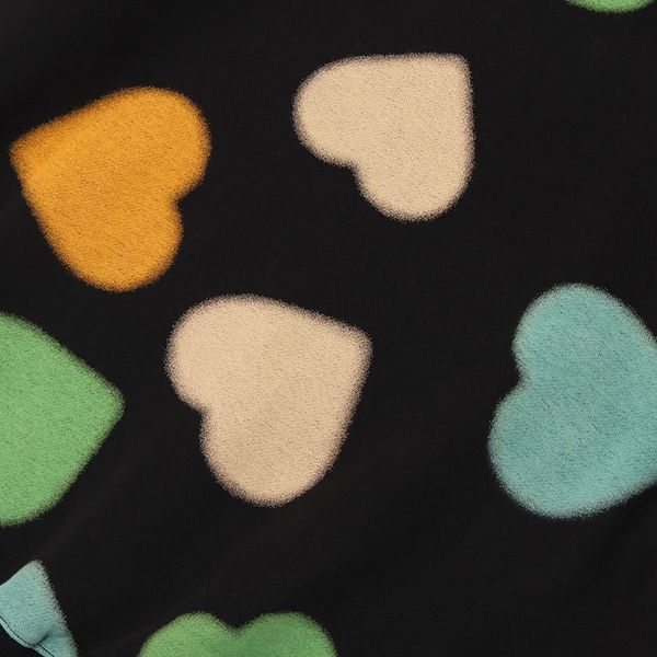 

men's hoodies & sweatshirts hooded hoodie heart print for men, hip hop streetwear harajuku, cotton, casual, hood, autumn, black shirt,
