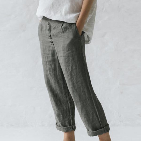 

women's pants & capris 2021 summer trousers casual harem loose ankle length pure color korean ladies leisure pant#f3, Black;white