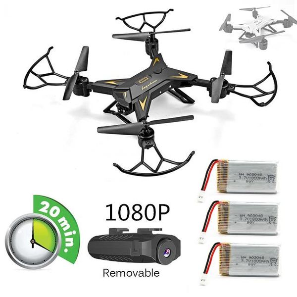 

helicopter drone with camera hd 1080p wifi fpv selfie professional foldable quadcopter 20 minutes battery life drones