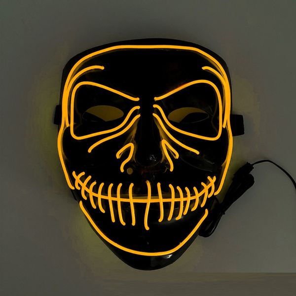 

halloween glowing mask party dance halloween ghost festival horror scream glow