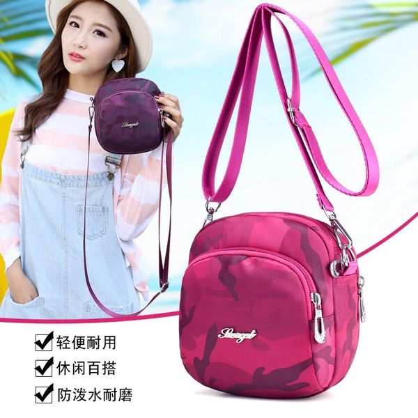 

backpack mini bag nylon waterproof shoulder crossbody small leisure sports waist middle-aged women's oxford cloth