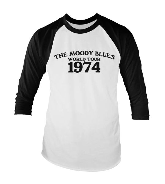 

the moody bleus t shirt baseball haut unisexe tailles, White;black